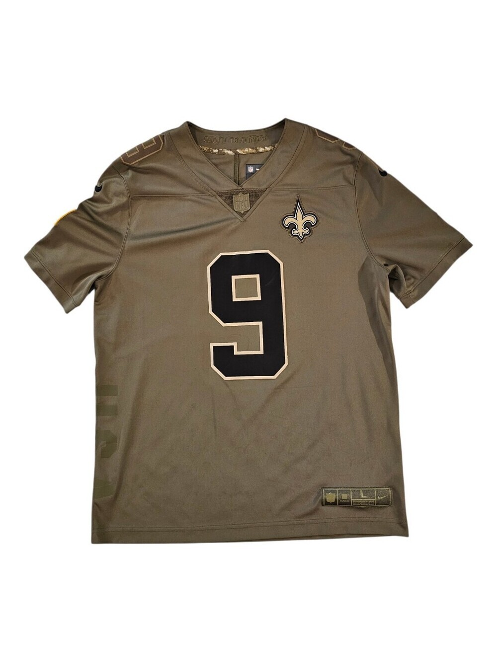 Nike New Orleans Saints Drew Brees Salute To Service Football Jersey